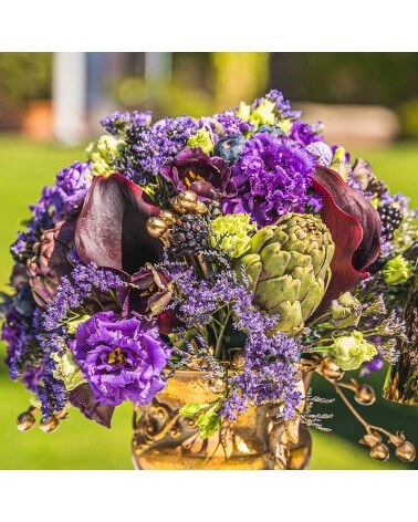 Bouquet d'artichauts violet